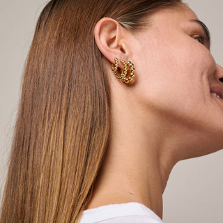 ENAMEL Copenhagen gold hoops