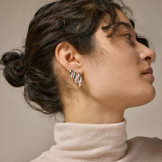 Silver hoops from ENAMEL Copenhagen