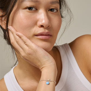 ENAMEL Copenhagen Bracelet, Ball Chain Bracelets 69 Icy Blue