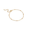 ENAMEL Copenhagen Bracelet, Beaded Chain Bracelets Gold Plated
