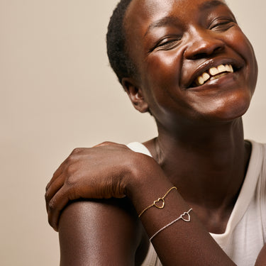 ENAMEL Copenhagen Bracelet, Organic Heart Bracelets 925S/GP/M