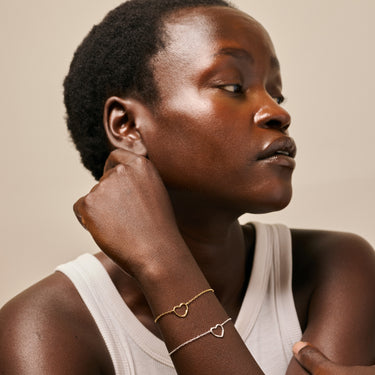 ENAMEL Copenhagen Bracelet, Organic Heart Bracelets 925S/M