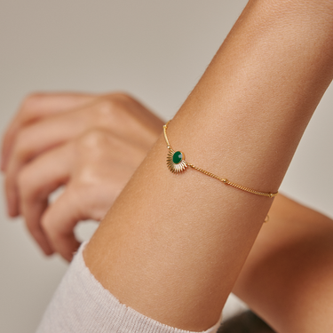 ENAMEL Copenhagen Bracelet, Soleil Bracelets 42 Petrol Green