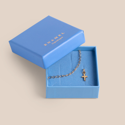 Charm Bracelet Stack - Golden Cross