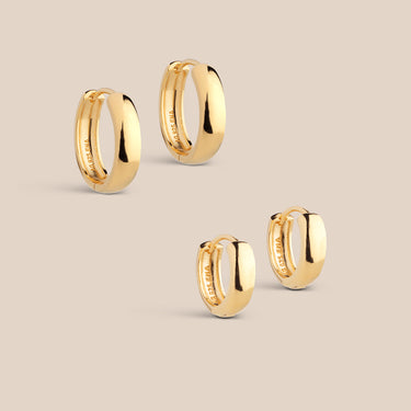 Classic Wide Hoops Gift Set