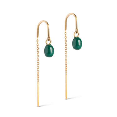 ENAMEL Copenhagen Earring, Eleanor Earrings 42 Petrol Green