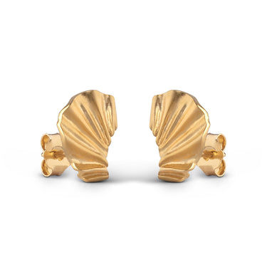 ENAMEL Copenhagen Earring, Mini Wave Earrings Gold Plated