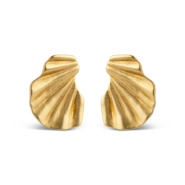 ENAMEL Copenhagen Earring, Wave Earrings Gold Plated