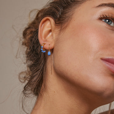ENAMEL Copenhagen Earrings, Eleanor Earrings Cornflower