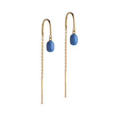 ENAMEL Copenhagen Earrings, Eleanor Earrings Cornflower