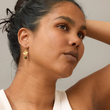 ENAMEL Copenhagen Earrings, Kai Earrings Khaki