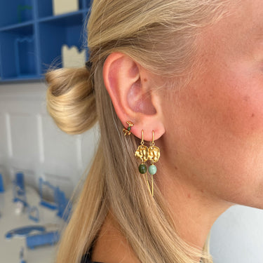 ENAMEL Copenhagen Earrings, Kai Earrings Khaki