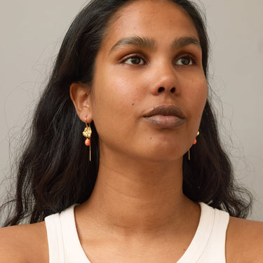 ENAMEL Copenhagen Earrings, Kai Earrings Light Coral