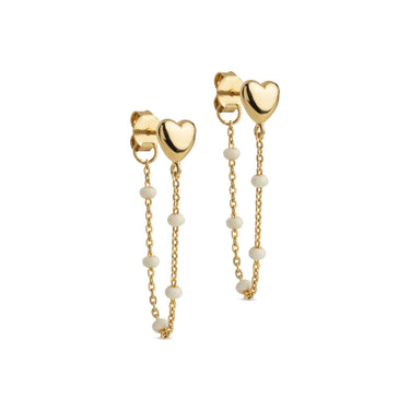 ENAMEL Copenhagen Earrings, Lola Heart Earrings Daisy