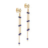 ENAMEL Copenhagen Earrings, Lola Star Earrings Navy Blue