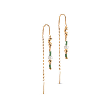 ENAMEL Copenhagen Earrings, Nara Miyuki Earrings Khaki