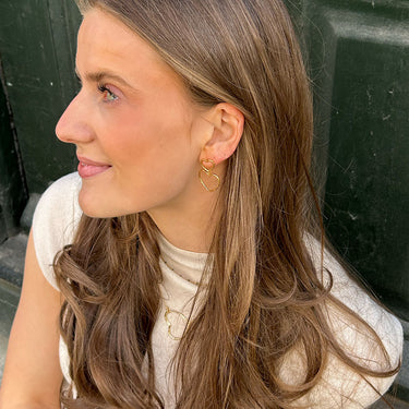 ENAMEL Copenhagen Earrings, Organic Lovelink Earrings Gold Plated