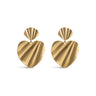 ENAMEL Copenhagen Earrings, Wave Heart Earrings Gold Plated