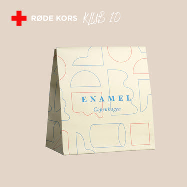 ENAMEL Copenhagen Gift Bag – DKK 5 donated to Røde Kors POS Display Red Cross