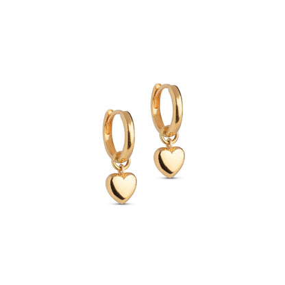 ENAMEL Copenhagen Hoops, Amore Earrings 925S/GP