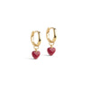 ENAMEL Copenhagen Hoops, Amore Earrings Bordeaux