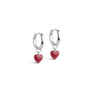 ENAMEL Copenhagen Hoops, Amore Earrings Bordeaux