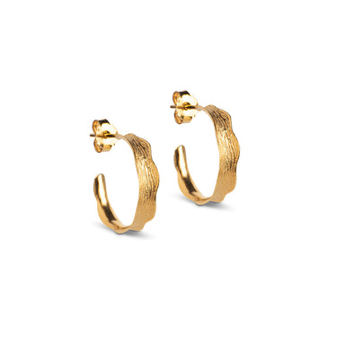 ENAMEL Copenhagen Hoops, Ane Small Earrings 925S/GP/M