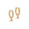 ENAMEL Copenhagen Hoops, Belle Earrings Gold Plated