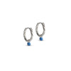 ENAMEL Copenhagen Hoops, Belle Earrings Cornflower