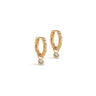 ENAMEL Copenhagen Hoops, Belle CZ Earrings White CZ