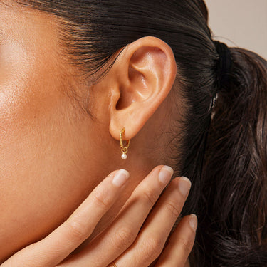 Soft Pearl Earrings Stack