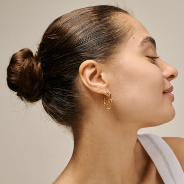 ENAMEL Copenhagen Hoops, Capella Earrings 925S/GP