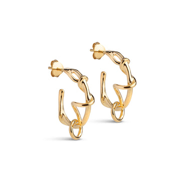 ENAMEL Copenhagen Hoops, Capella Earrings 925S/GP