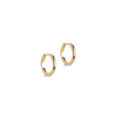 ENAMEL Copenhagen Hoops, Classic 10 mm Earrings 925S/GP