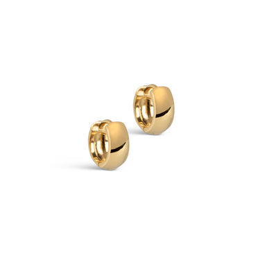 ENAMEL Copenhagen Hoops, Classic Wide Earrings 925S/GP