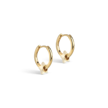 ENAMEL Copenhagen Hoops, Enamel Tokens Star Earrings Daisy