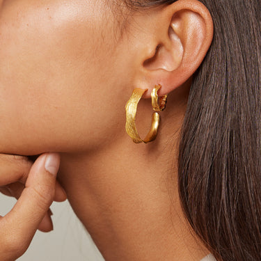 ENAMEL Copenhagen Hoops, Everly Earrings 925S/GP/M
