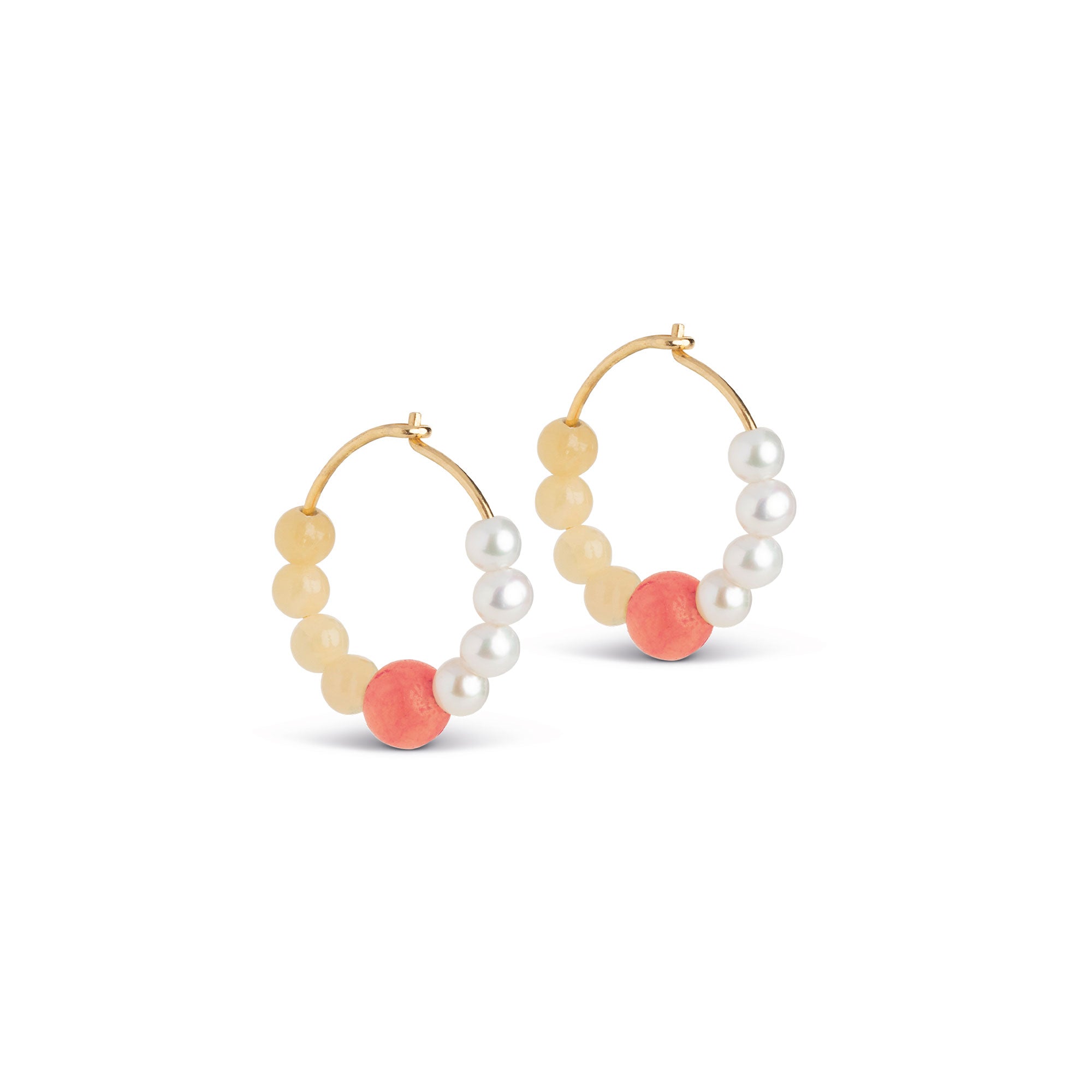 Big Baroque Pearl Hoop Earrings|Scandinavian Design – RAW Copenhagen