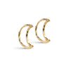 ENAMEL Copenhagen Hoops, Organic Moon Medium Earrings Gold Plated