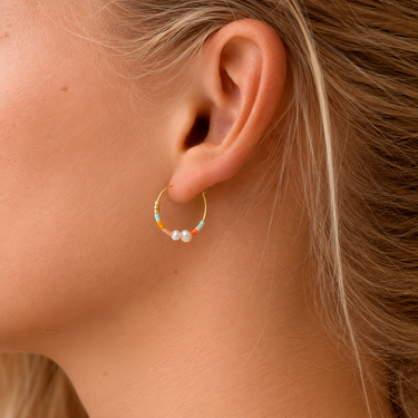 ENAMEL Copenhagen Hoops, Petra, Medium Earrings Coralia