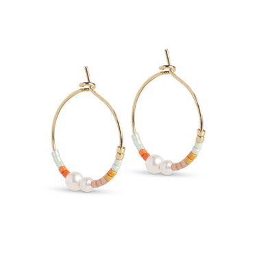 ENAMEL Copenhagen Hoops, Petra, Medium Earrings Coralia