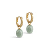ENAMEL Copenhagen Hoops, Significant Enamel Earrings Sage