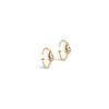 ENAMEL Copenhagen Hoops, Twistie drop Earrings 925S/GP