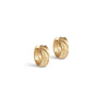 ENAMEL Copenhagen Hoops, Wave Mini Earrings Gold Plated