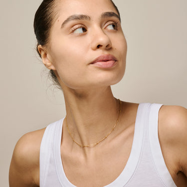 ENAMEL Copenhagen Necklace, Beaded Chain Necklaces 925S/GP