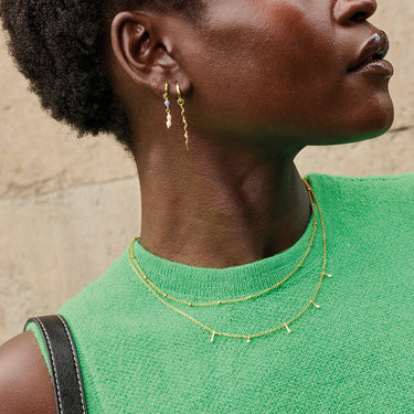 ENAMEL Copenhagen Necklace, Beaded Chain Necklaces 925S/GP