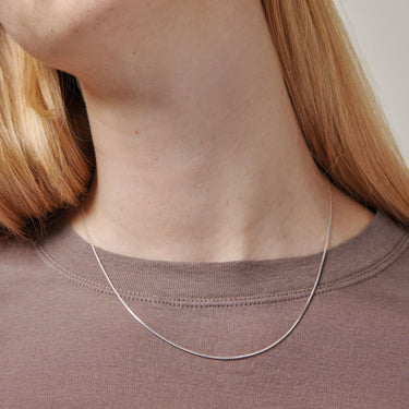 ENAMEL Copenhagen Necklace, Box Chain 0,85 mm Necklaces 925S