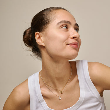 ENAMEL Copenhagen Necklace, Four-Leaf Clover Necklaces 925S/GP/M