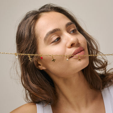 ENAMEL Copenhagen Necklace, Medium Charm Necklaces 925S/GP