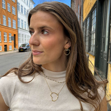 ENAMEL Copenhagen Necklace, Organic Heart Chunky Necklaces Gold Plated